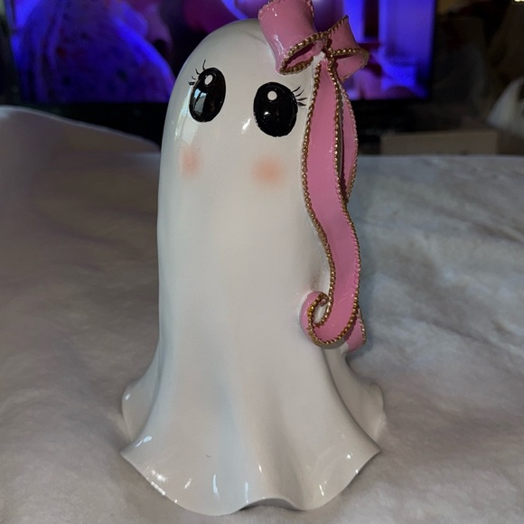 lol Pink Bow Halloween Ghost Girl Summerween Resin Figure NWT Coquette NWT - Picture 1 of 12